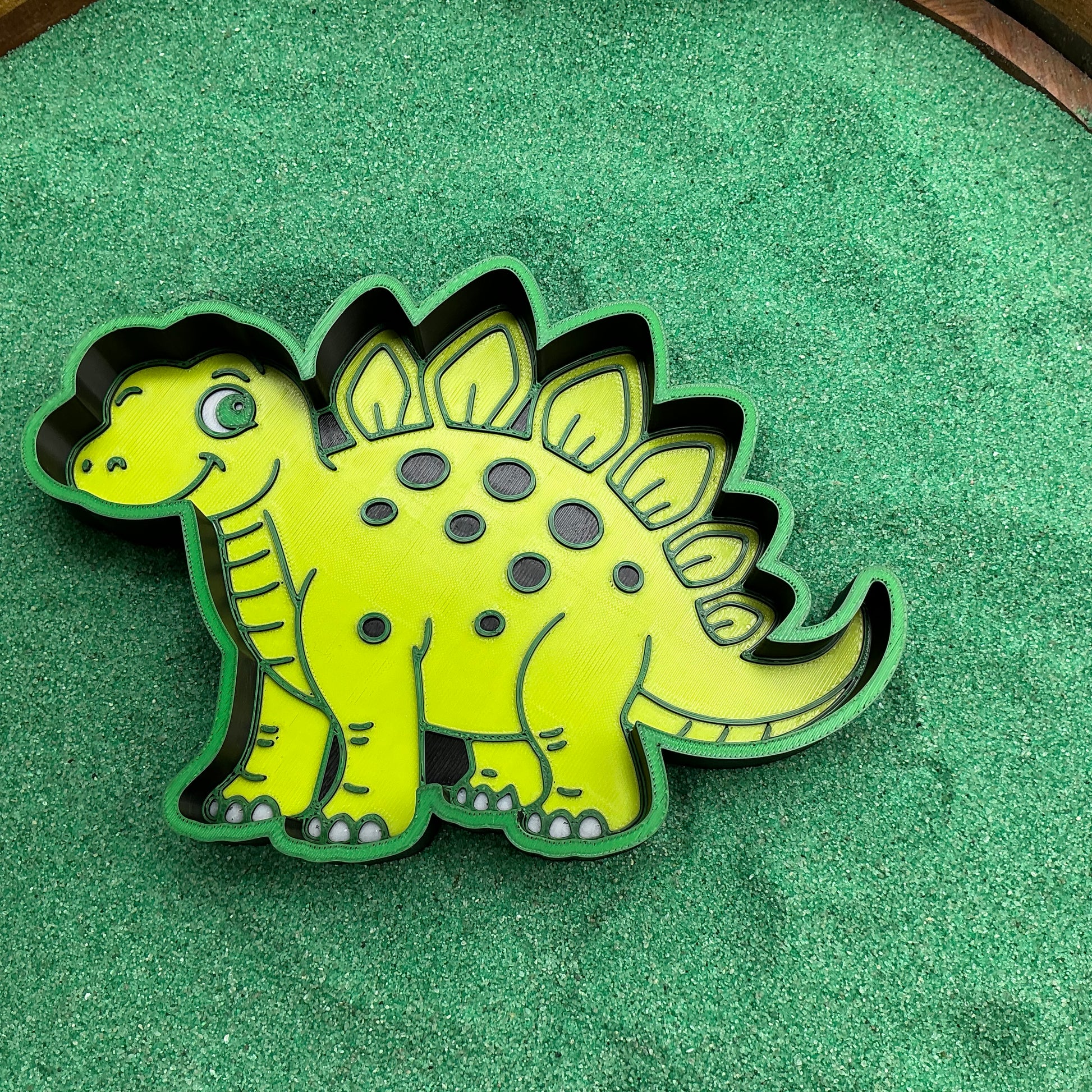 3D-printed dinosaur sensory play fill shape set - 6 piece with T-Rex, Triceratops, Stegosaurus, Spinosaurus, Pterodactyl, Brachiosaurus - view 7 of 16