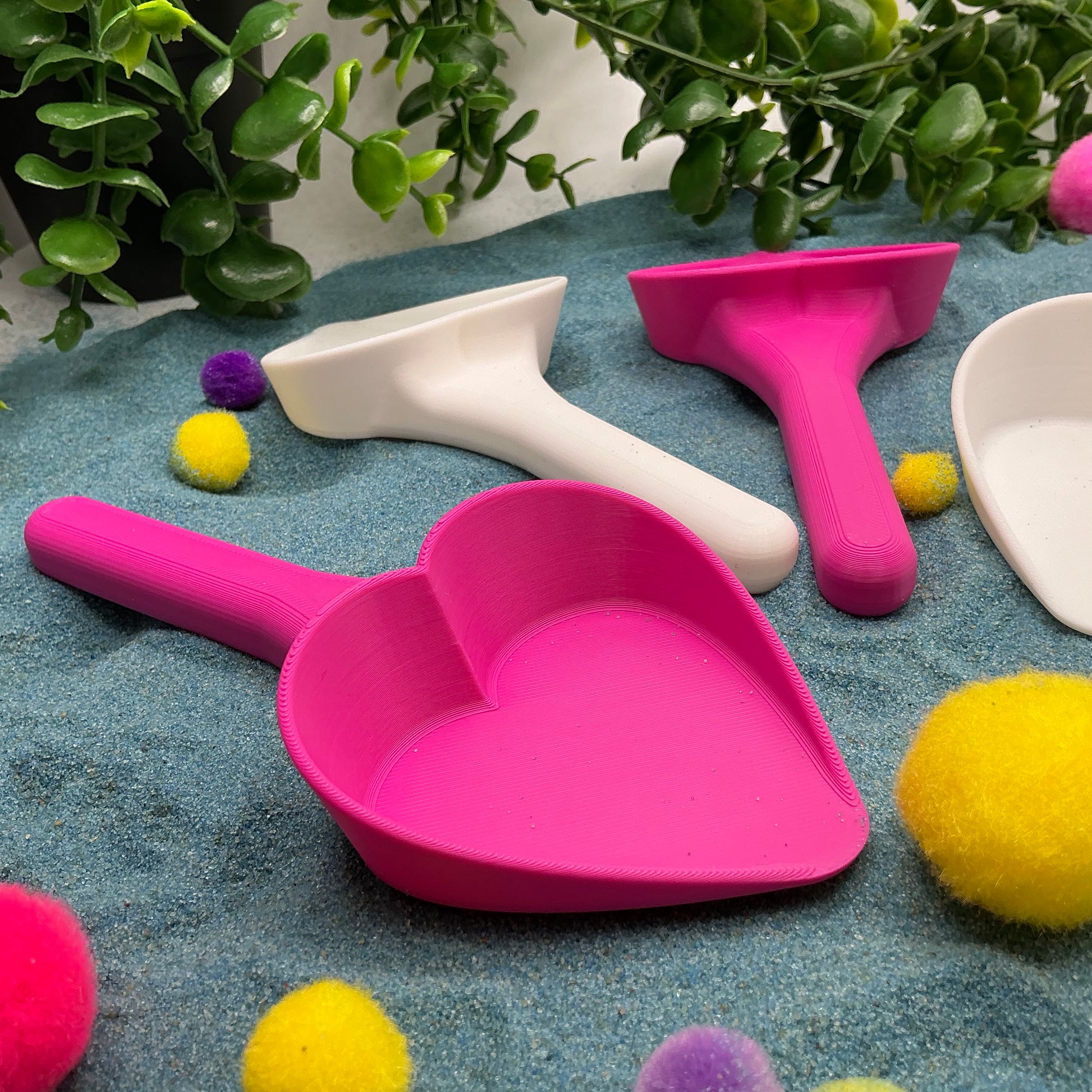Cupcake Sensory Trays & Heart Scoops Eco Friendly Montessori Toy 3D Printed Food - View 12