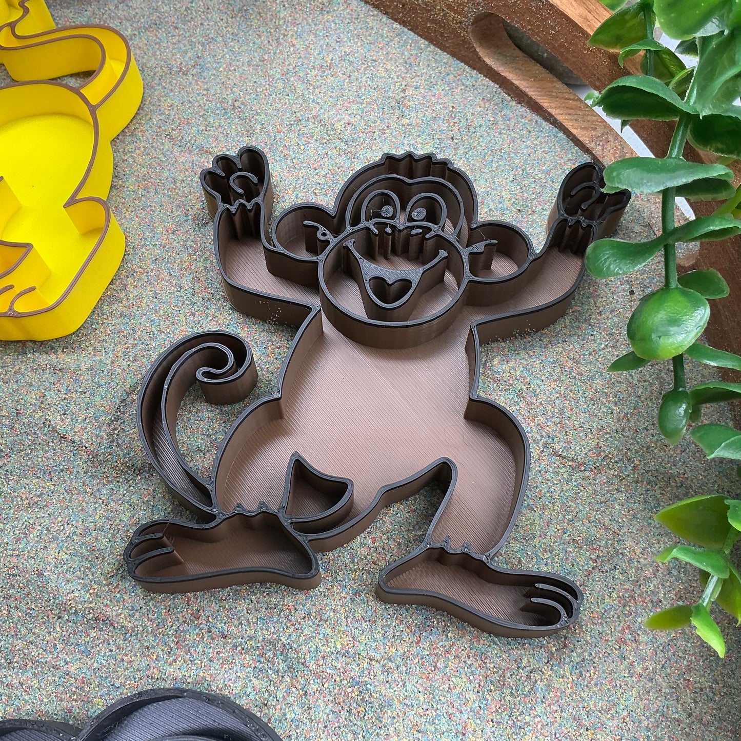 Safari animals Fill Shapes Sensory Filling Trays 5 piece set elephant hippo lion monkey and giraffe