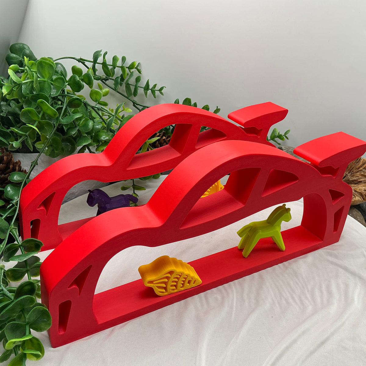 Sports car mini shelf displays Table top two piece set