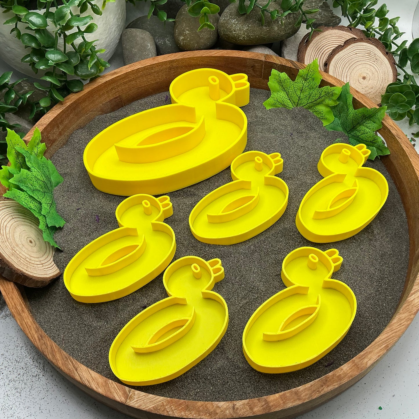 Five Little Ducks Sensory Tray Set 6 Piece Set Eco-Friendly 3D Printed Nursery Rhyme Activity