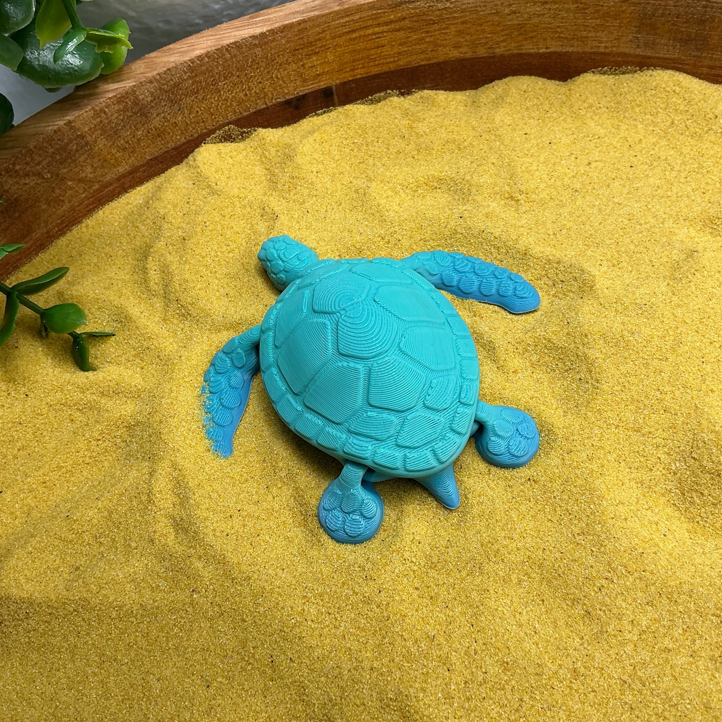 Articulated Sea Turtle Flexi Sensory Water,Sand & Bath Toy - showing texture
