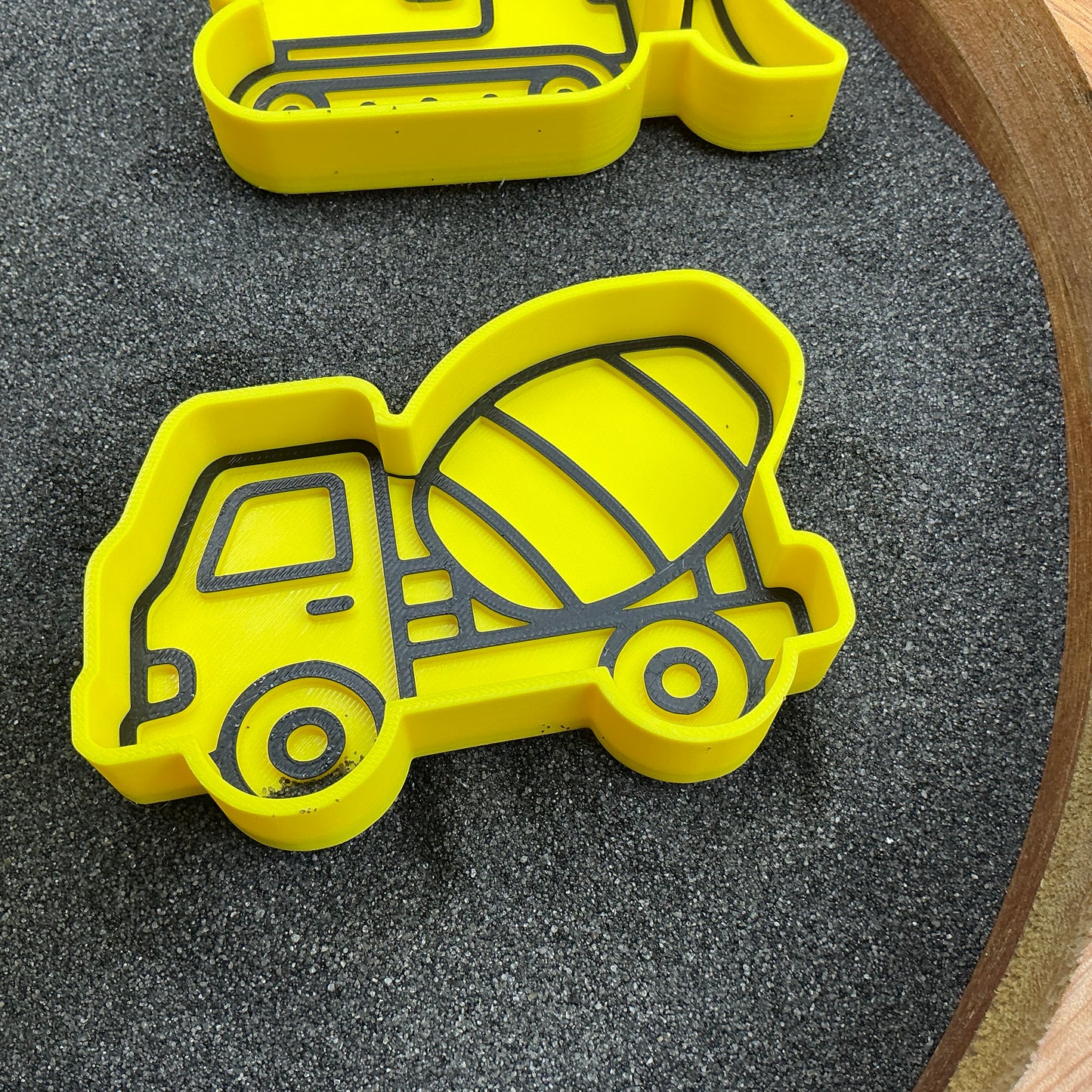 3D-printed construction vehicles sensory fill shape set - 4 piece for tuff trays and sandpits - view 6 of 11