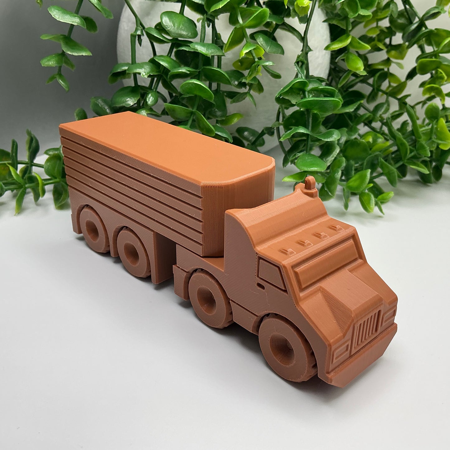 American Semi Truck Toy - close-up detail