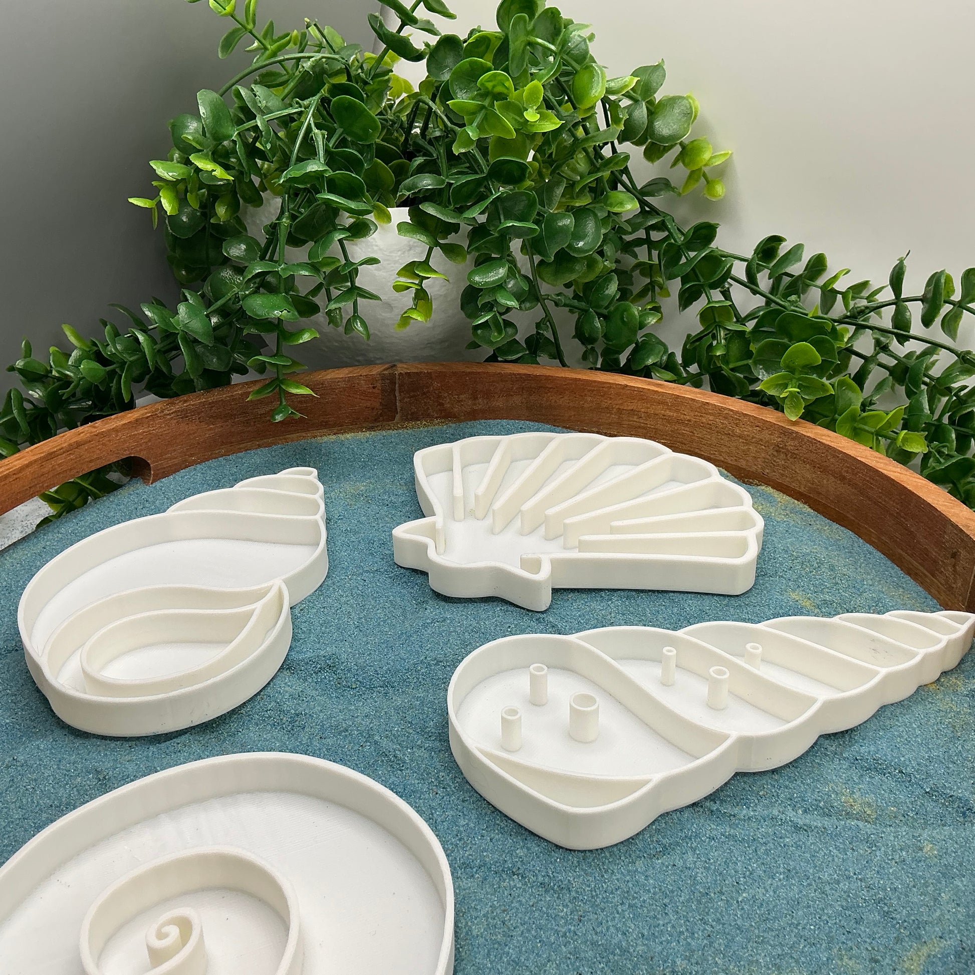 3D-printed seashell sensory filling tray, 4-piece set for sand and rice tuff trays - view 6 of 9