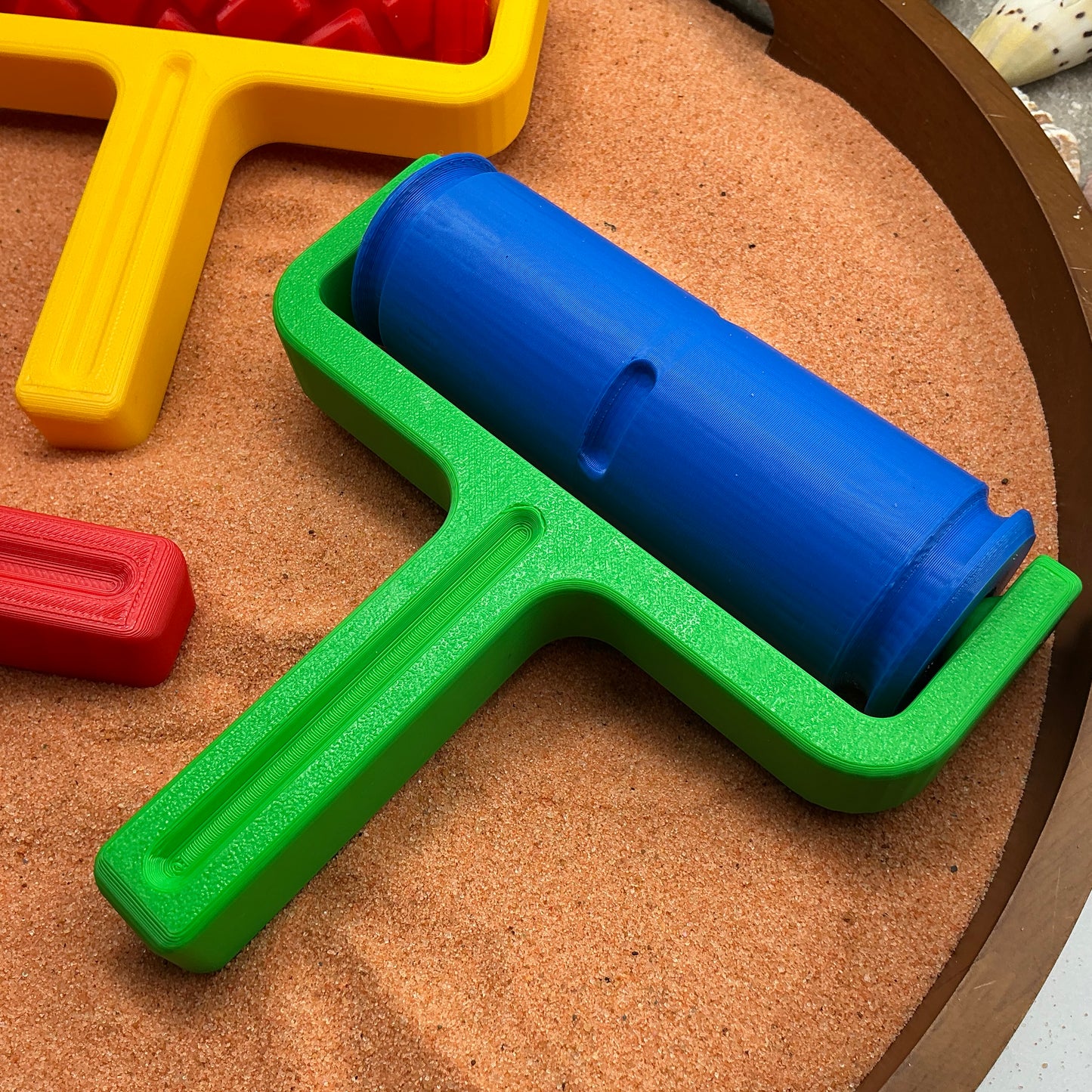 Road Pattern Roller 3 piece Set Sand Roller