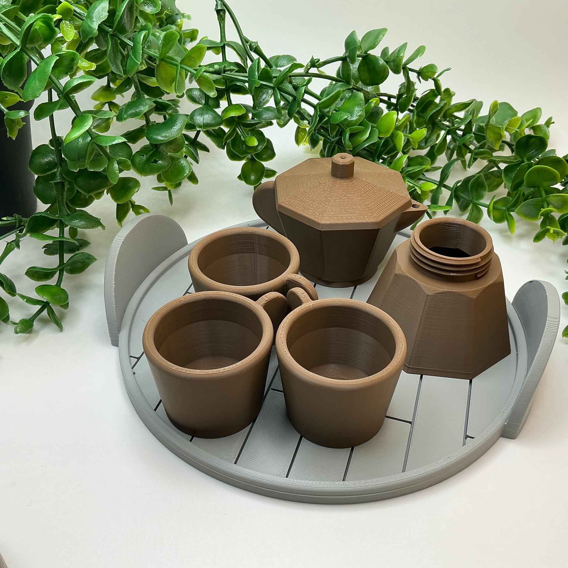 3D Printed Children's 5 Piece Coffee Maker Set Indoor & Outdoor Eco-Friendly toy - View 6