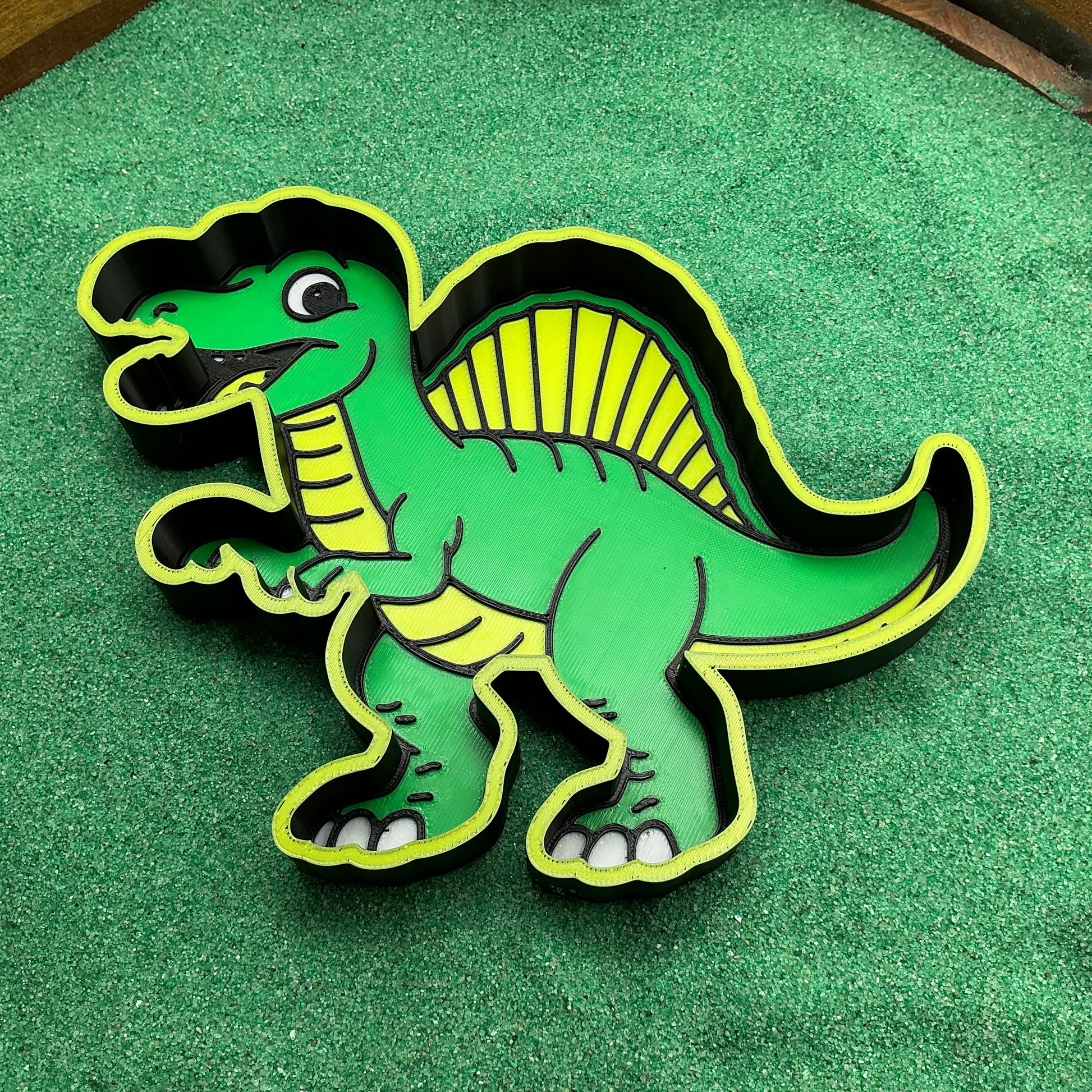 3D-printed dinosaur sensory play fill shape set - 6 piece with T-Rex, Triceratops, Stegosaurus, Spinosaurus, Pterodactyl, Brachiosaurus - view 13 of 16