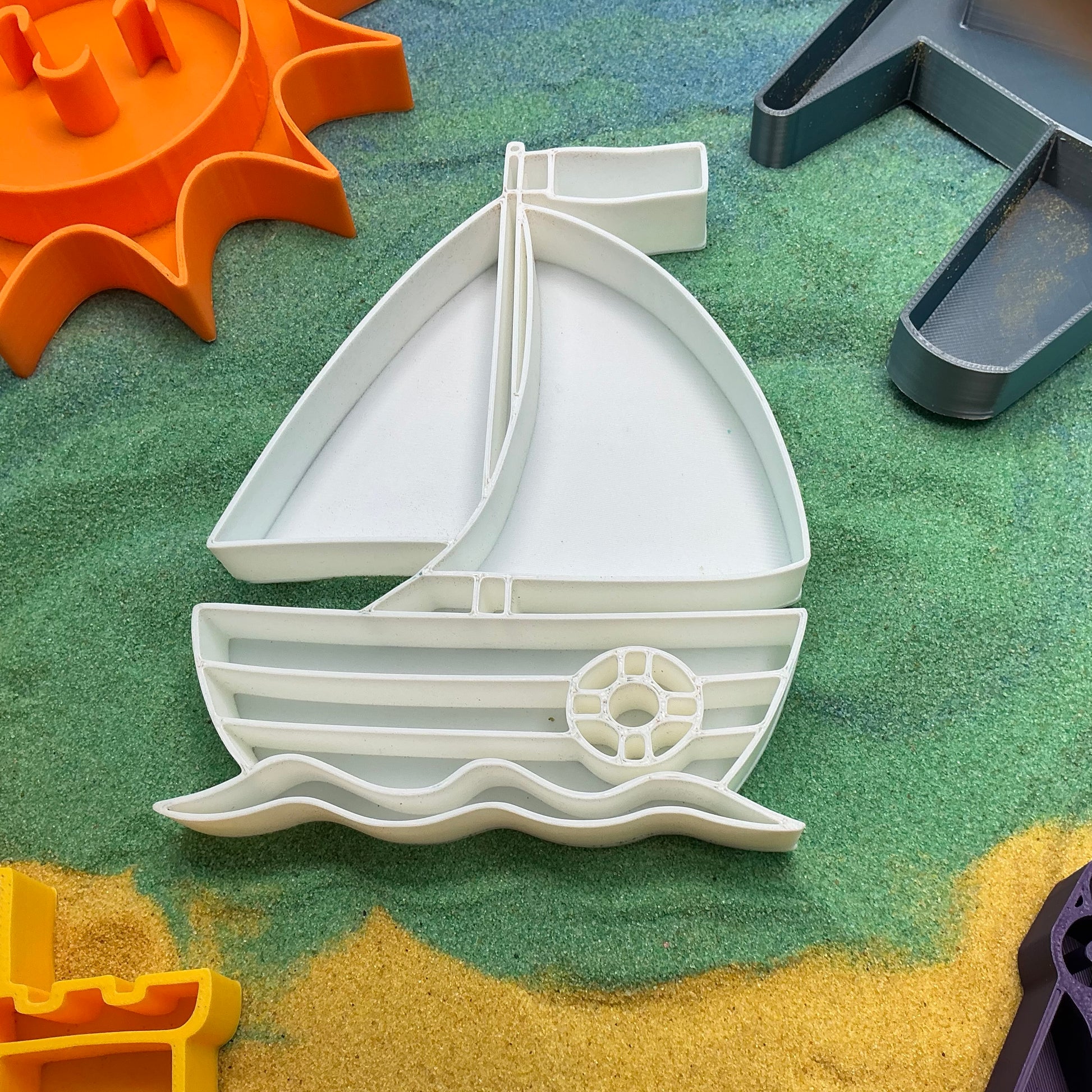 Summer Holiday Sensory Filling Trays Airplane, Boat, Sandcastle or Bucket Eco-Fr - View 23
