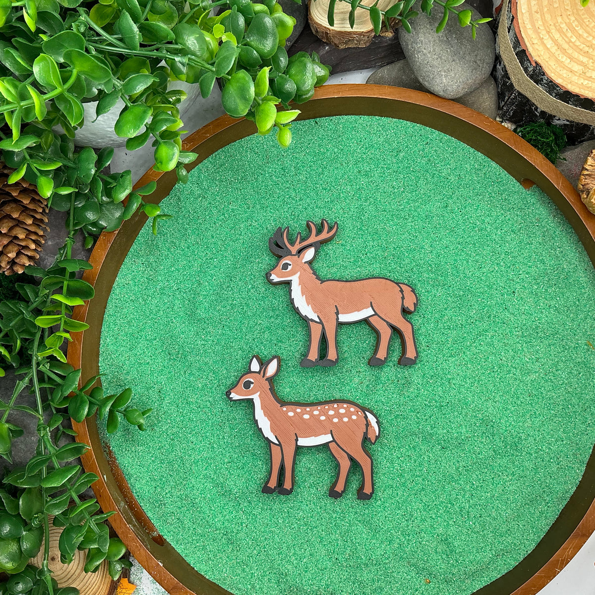 Forest Animals 8 Piece Figure Set - Woodland Small World Play Figures