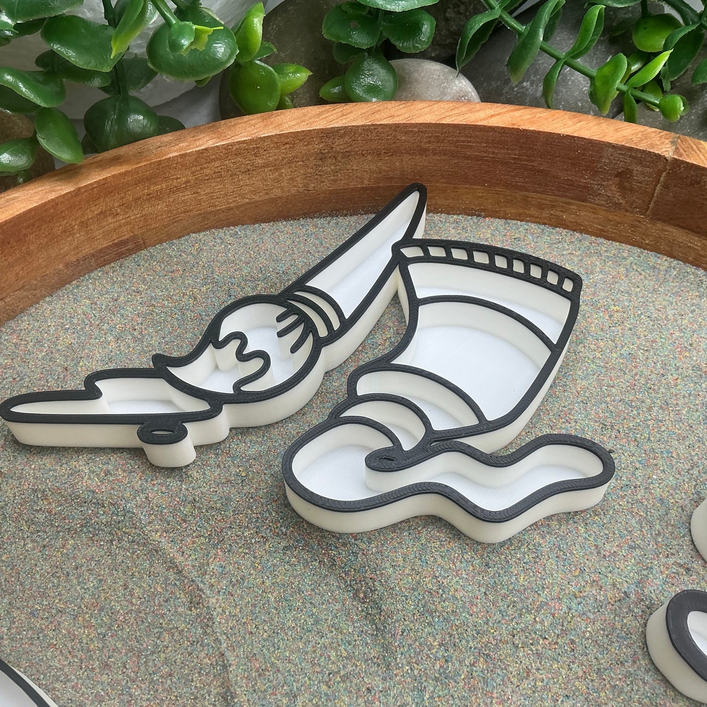3D-printed play artist sensory filling tray, 4-piece art-themed set for sand and rice tuff trays - view 5 of 15