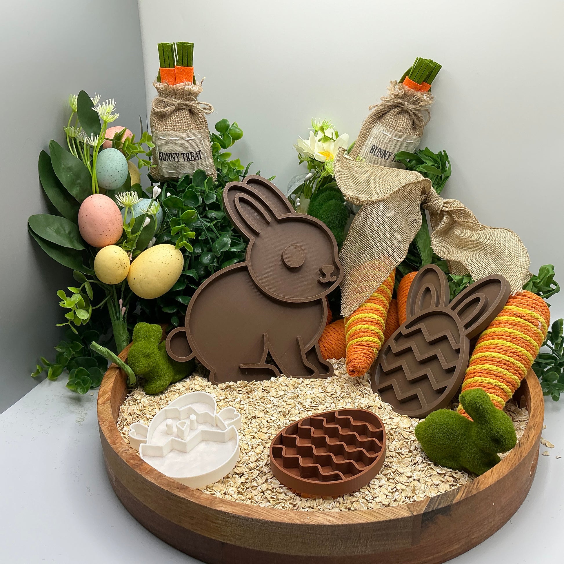 4-Piece Mixed Easter Shaped Sensory Filling Tray's Bunny Easter Egg Eco-Friendly - Main Product Image