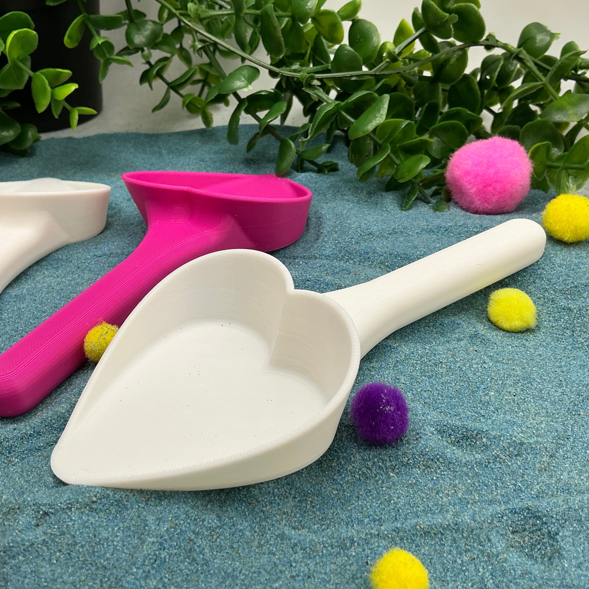 Cupcake Sensory Trays & Heart Scoops Eco Friendly Montessori Toy 3D Printed Food - View 11