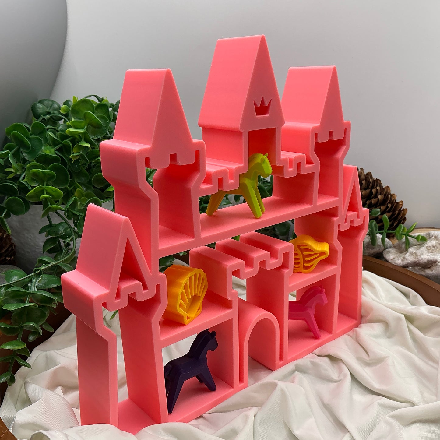 Princess Castle tabletop mini shelf display glow in the dark castle bedroom decor