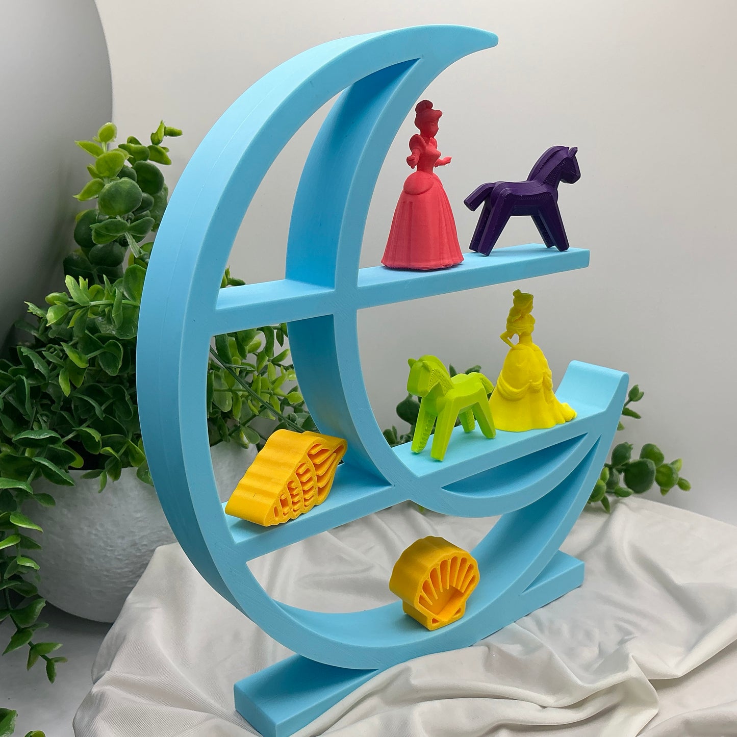 Set of two table top mini shelves Moon & Star bedroom decor