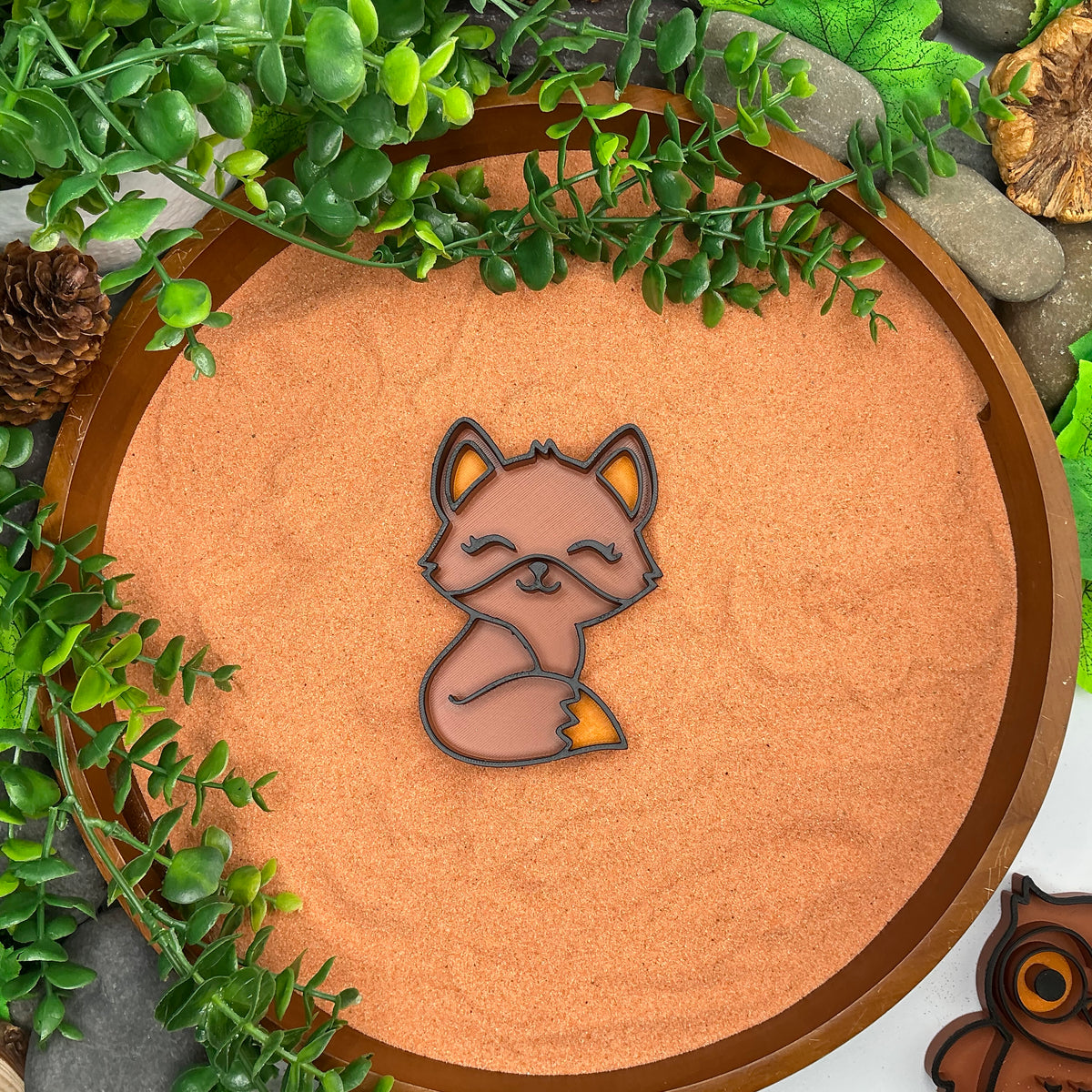 Autumn Animals Sensory Filling Trays - 4 Piece Set (Fox, Hedgehog, Squirrel & Owl)