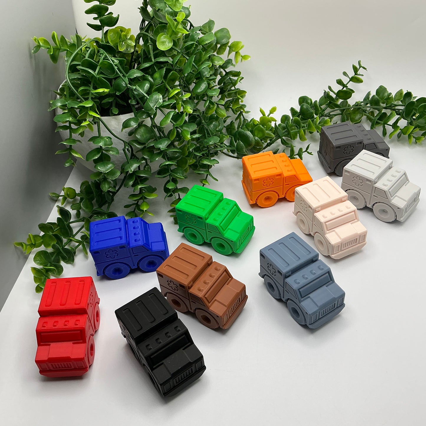 Ambulance Emergency Rescue Vehicle, & Durable - 3D printed eco-friendly toy by Sarah's 3D Prints