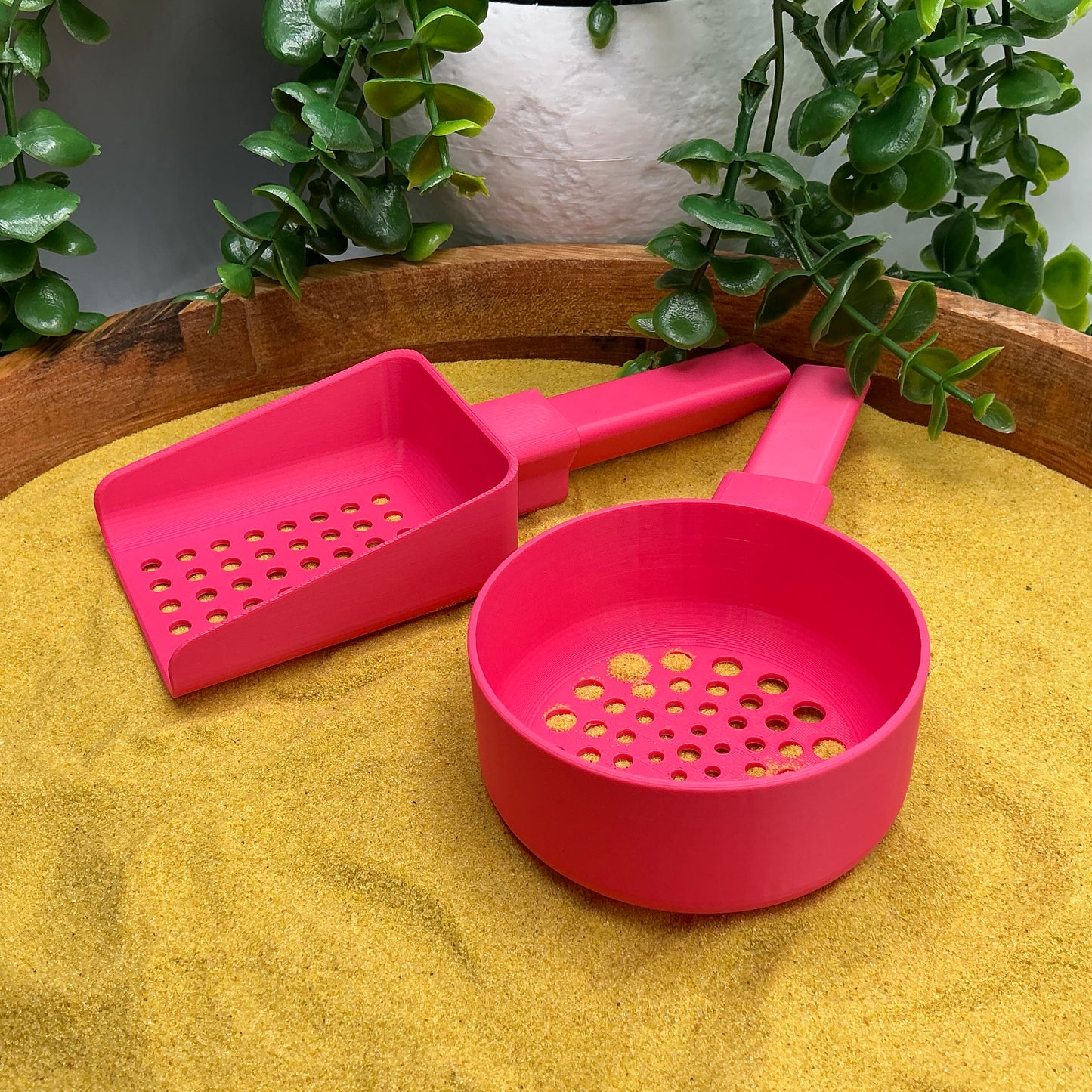 Sand & Water Sieve Set (2 Piece) Sieve Set for Sand Tray & Water Trays - side view