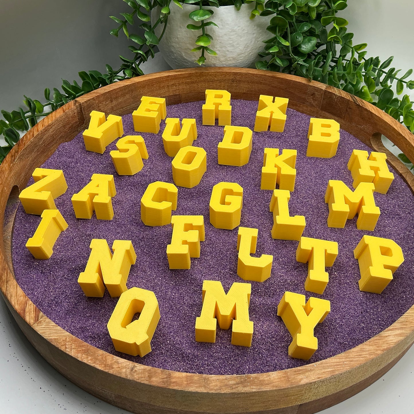 Small chunky stacking alphabet letters A to Z