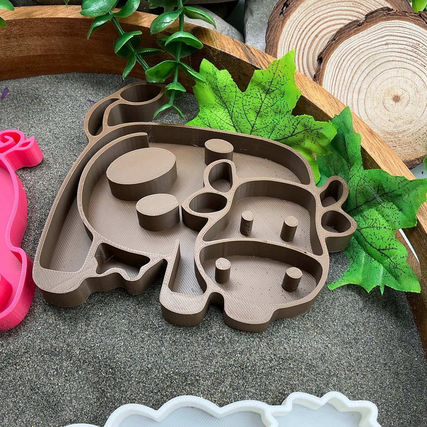 3D-printed farm animals sensory filling tray 4-piece set - cow, pig, sheep and chicken - view 5 of 12