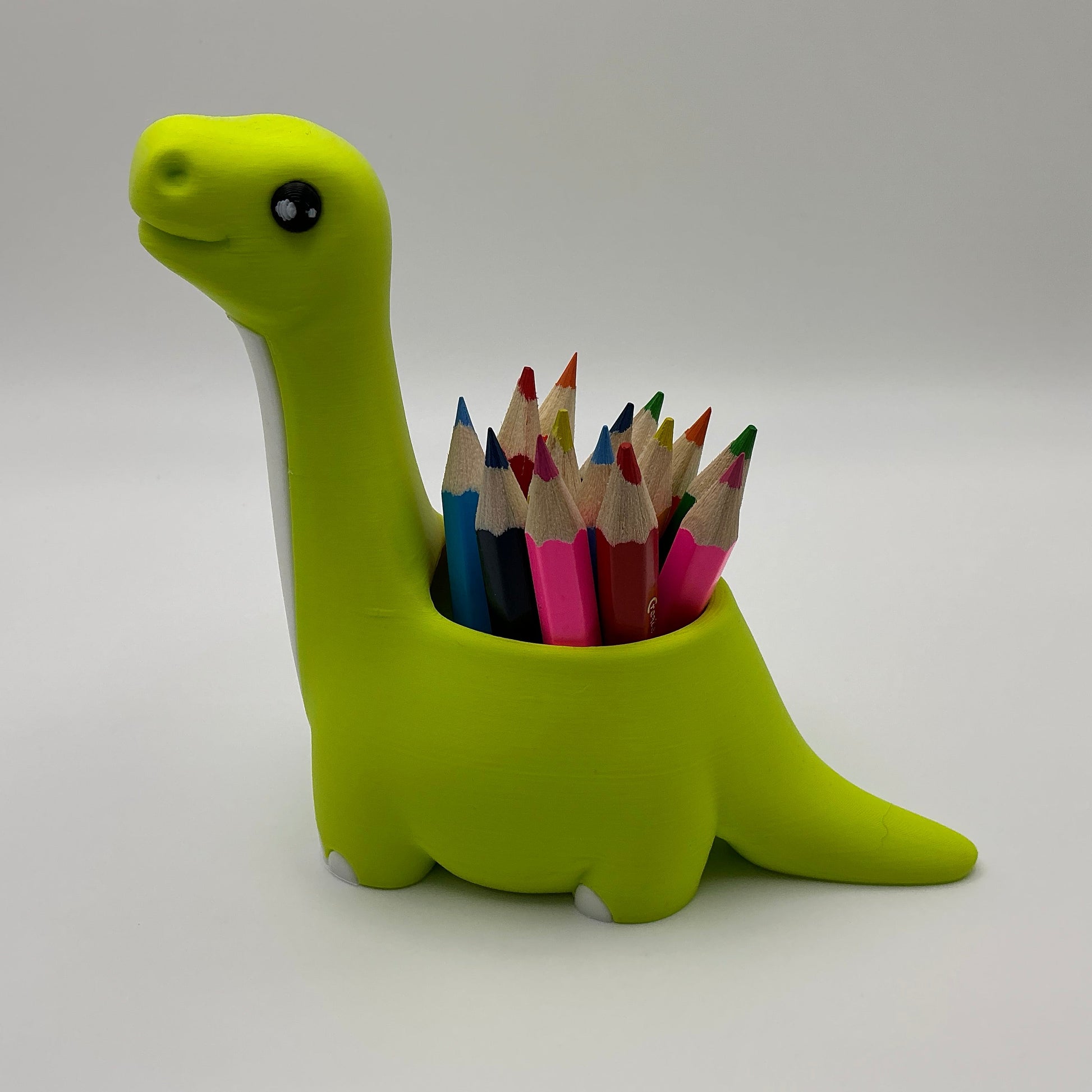 Dinosaur Pencil Holder for Kids T-Rex Desk Organizer Cute Dino Room Décor Bac... - in use