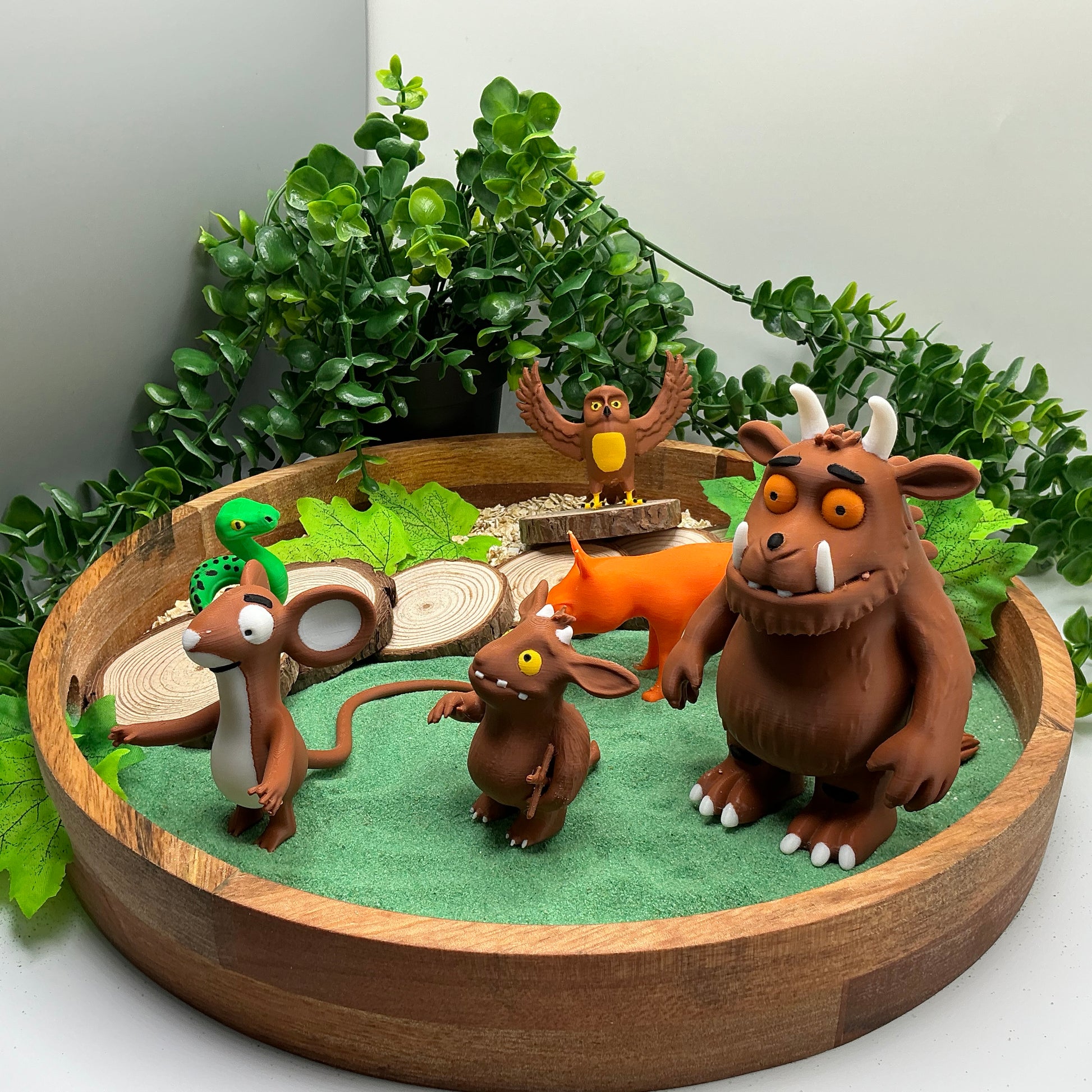 Story Book Character Set 3D Printed Forest Animals &amp; Monster Figures Story S - View 6