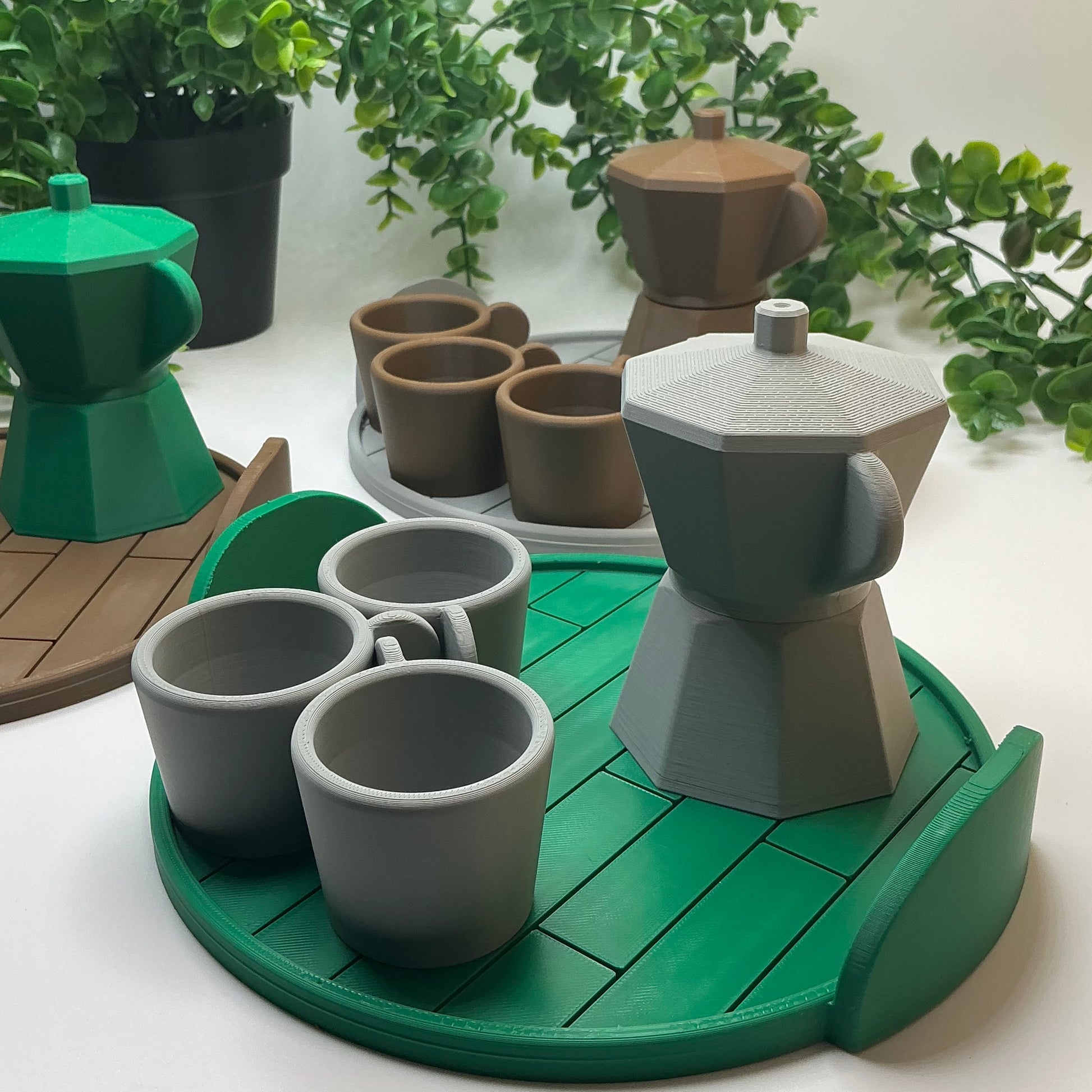 3D Printed Children's 5 Piece Coffee Maker Set Indoor & Outdoor Eco-Friendly toy - View 12