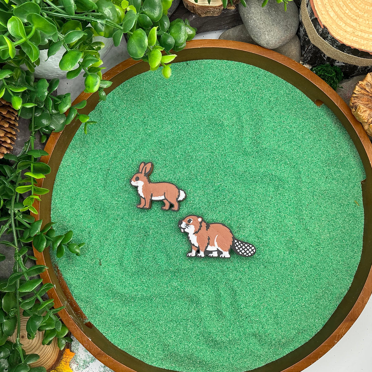 Forest Animals 8 Piece Figure Set - Woodland Small World Play Figures