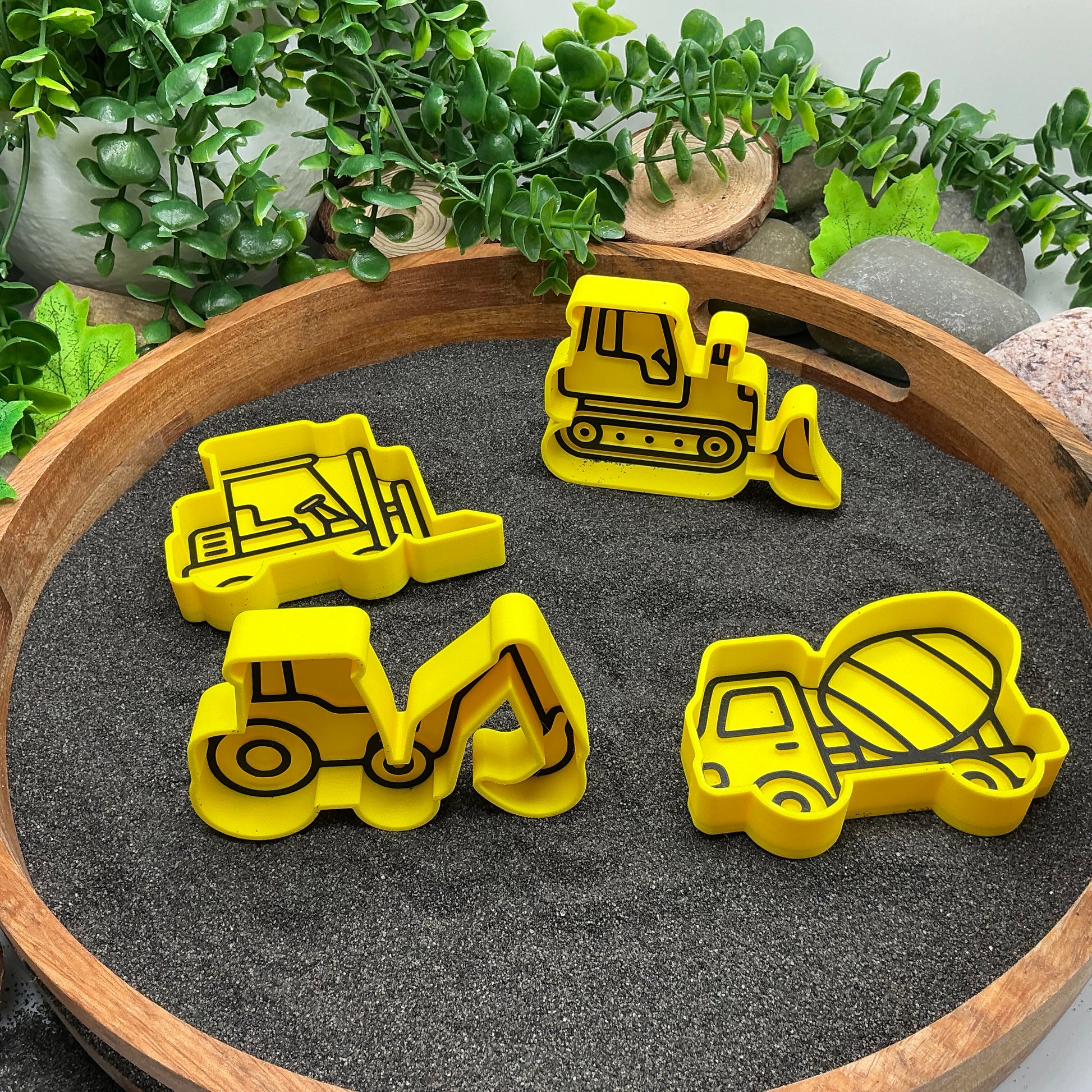 3D-printed construction vehicles sensory fill shape set - 4 piece for tuff trays and sandpits - view 11 of 11