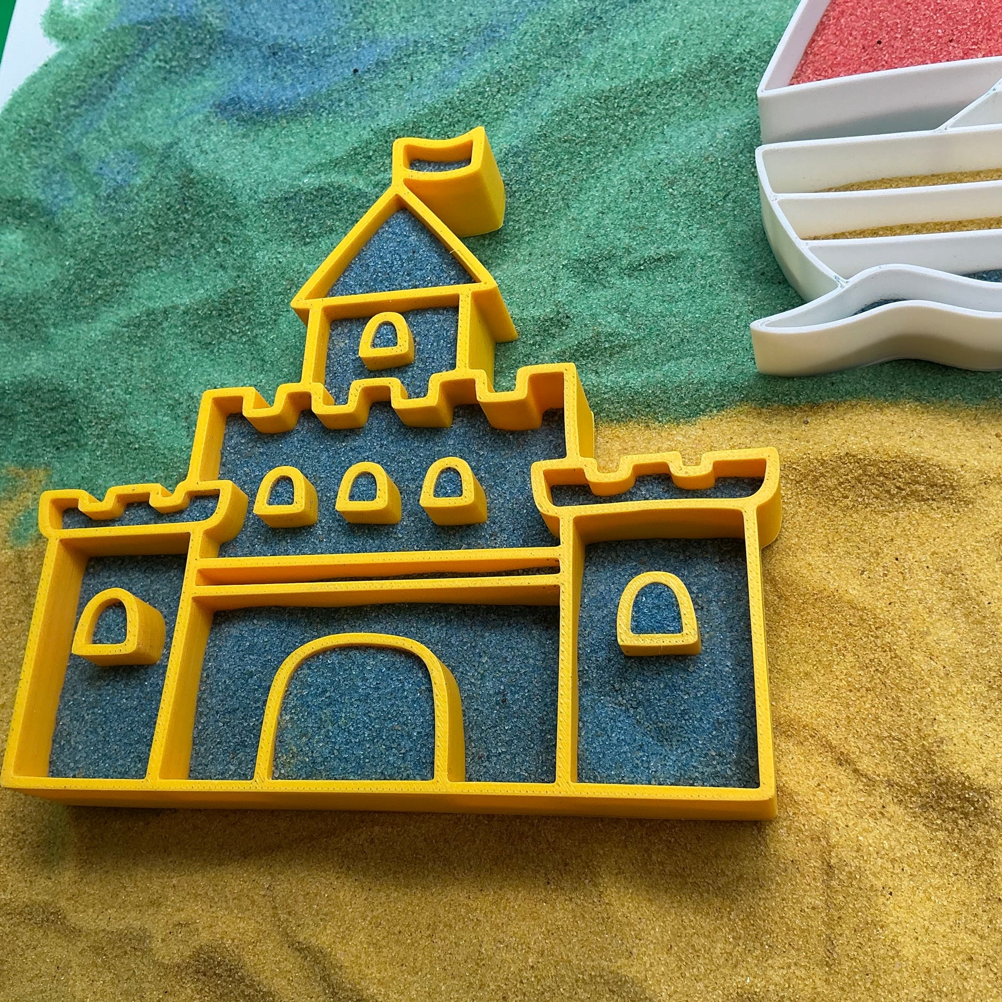 Summer Holiday Sensory Filling Trays Airplane, Boat, Sandcastle or Bucket Eco-Fr - View 9