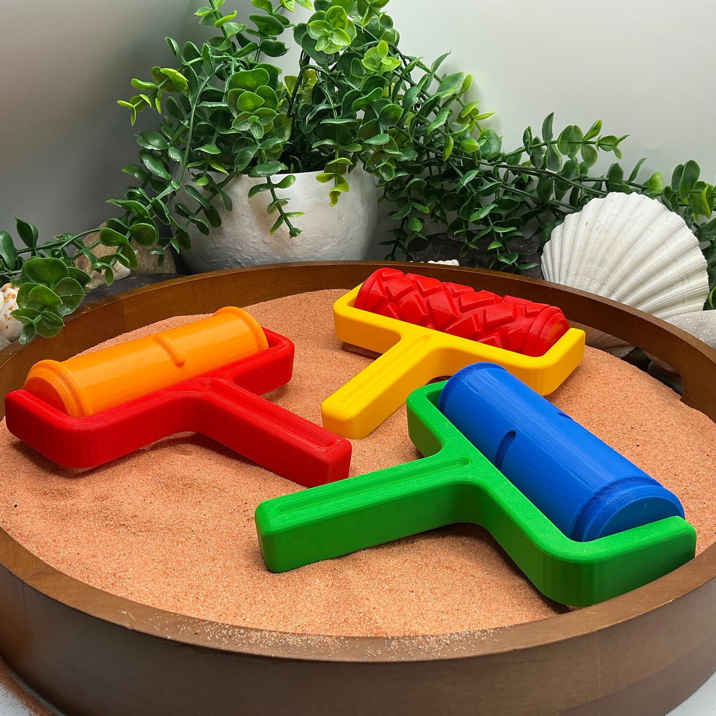 Road Pattern Roller 3 piece Set Sand Roller