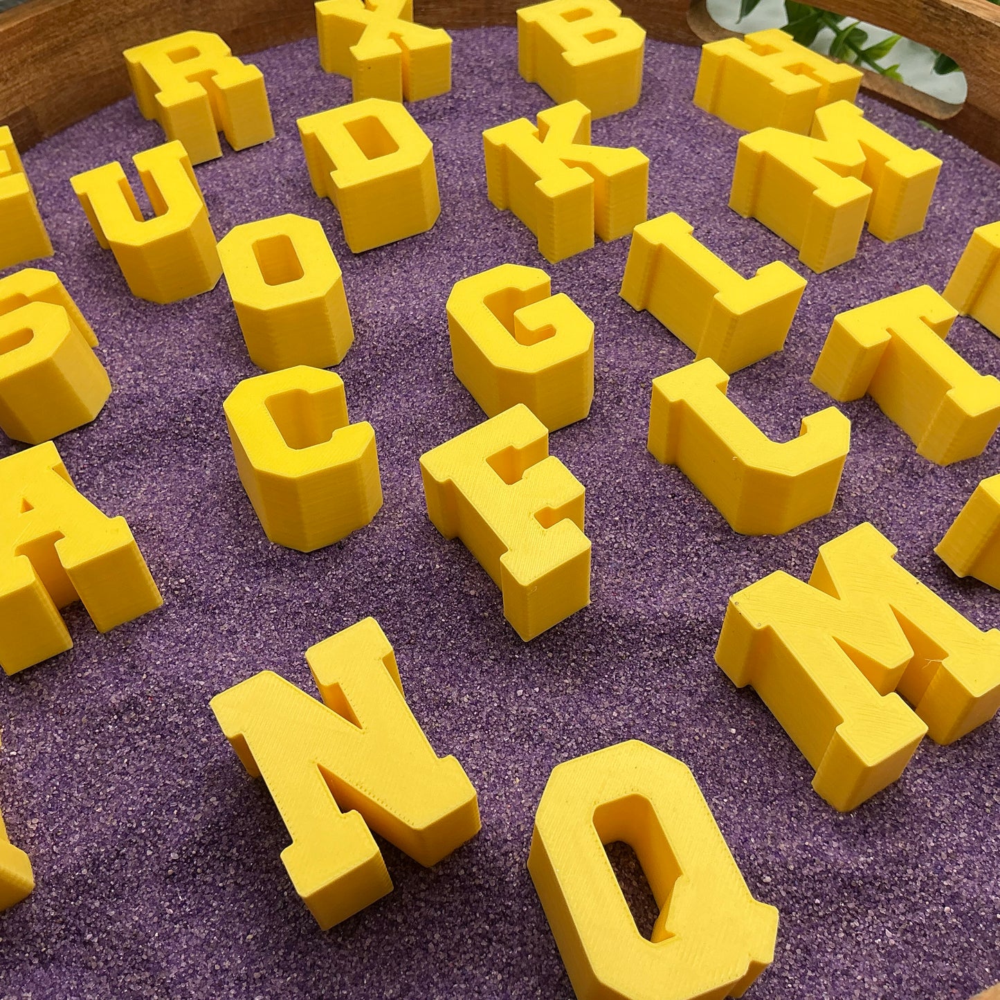 Small chunky stacking alphabet letters A to Z