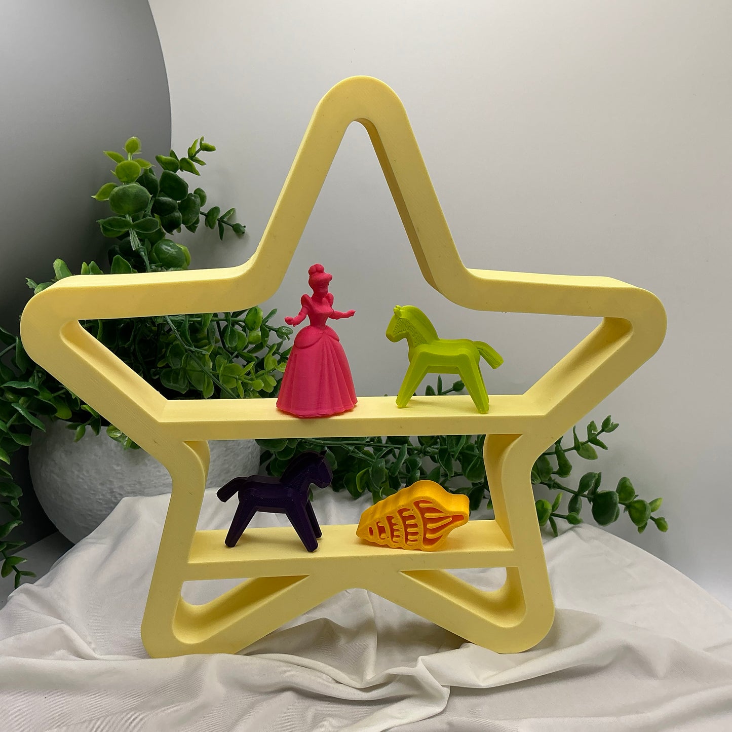 Set of two table top mini shelves Moon & Star bedroom decor