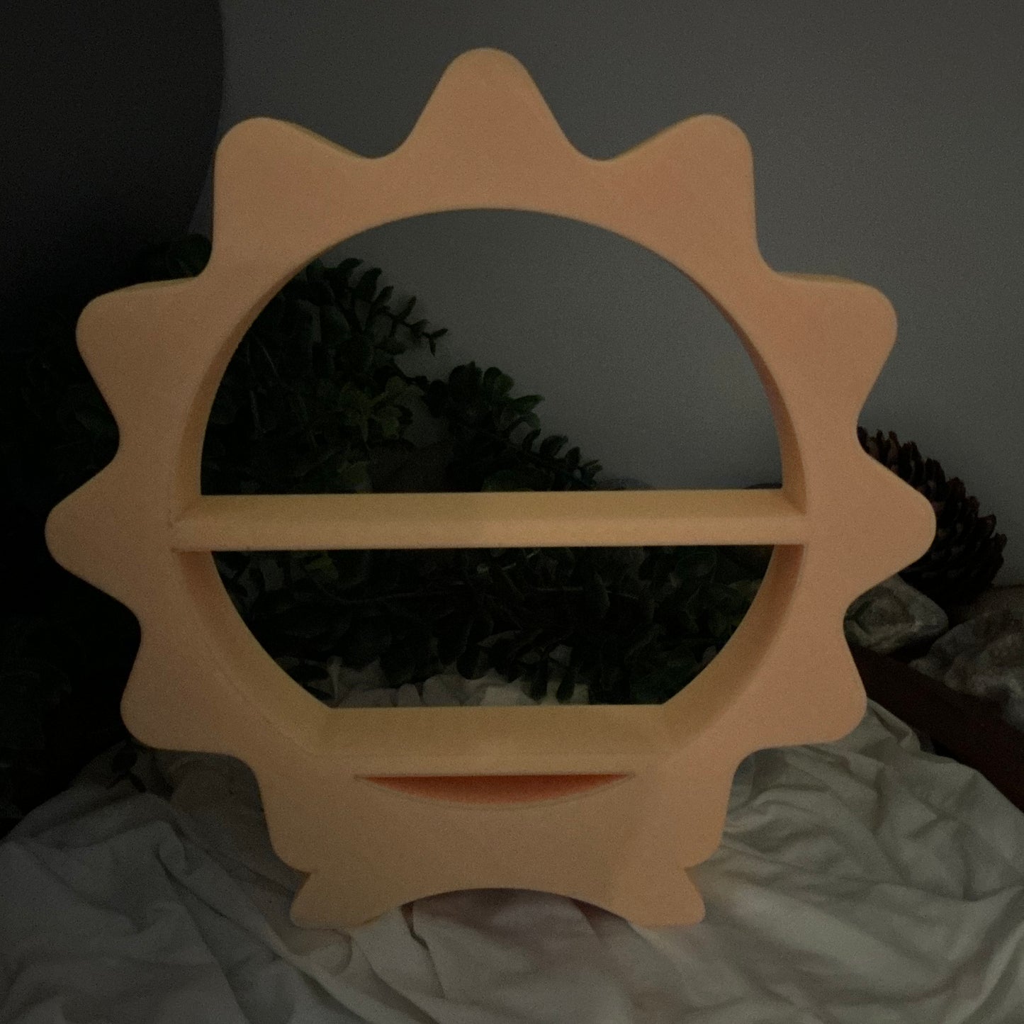 Set of two table top mini shelves star & Sun glow in the dark
