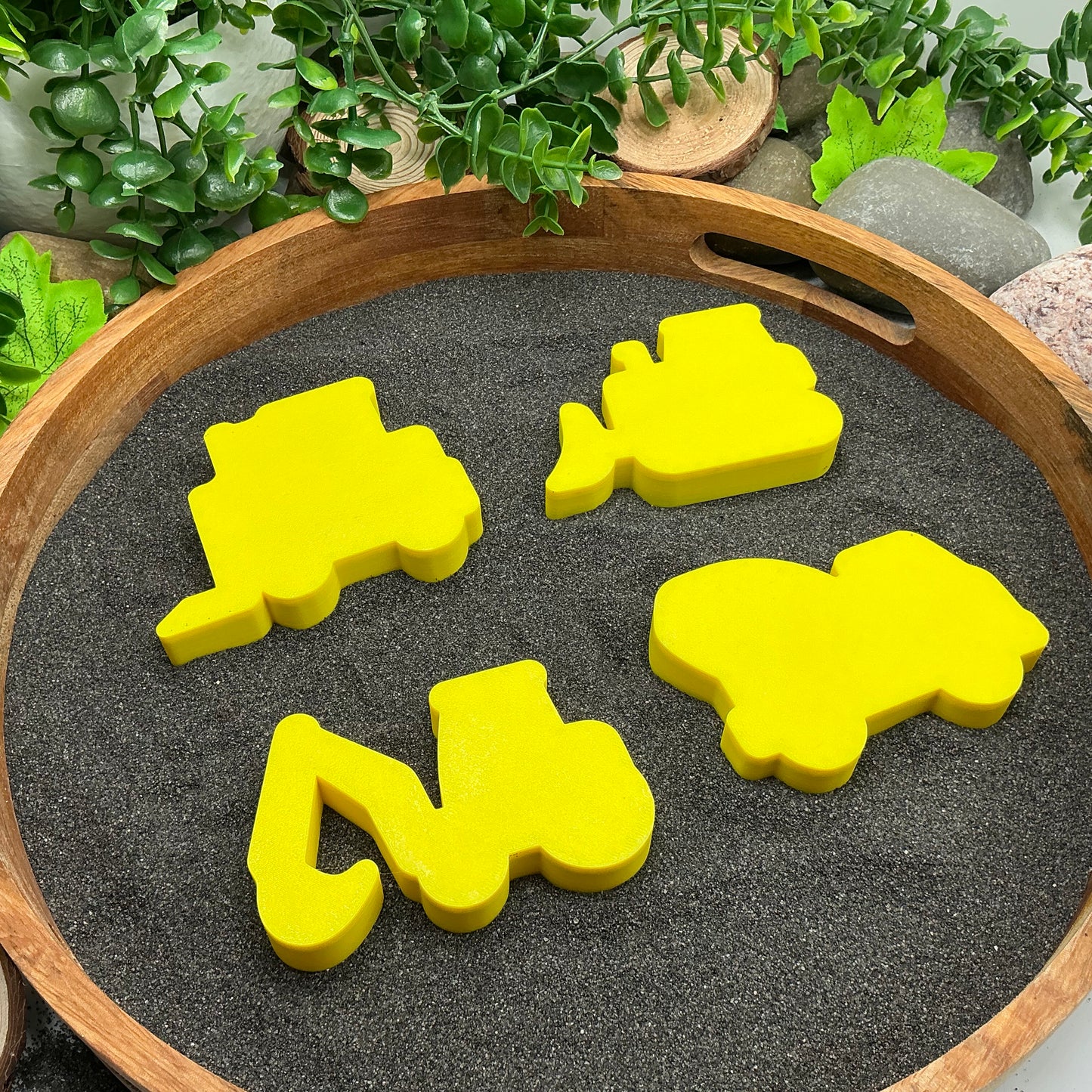 3D-printed construction vehicles sensory fill shape set - 4 piece for tuff trays and sandpits - view 8 of 11