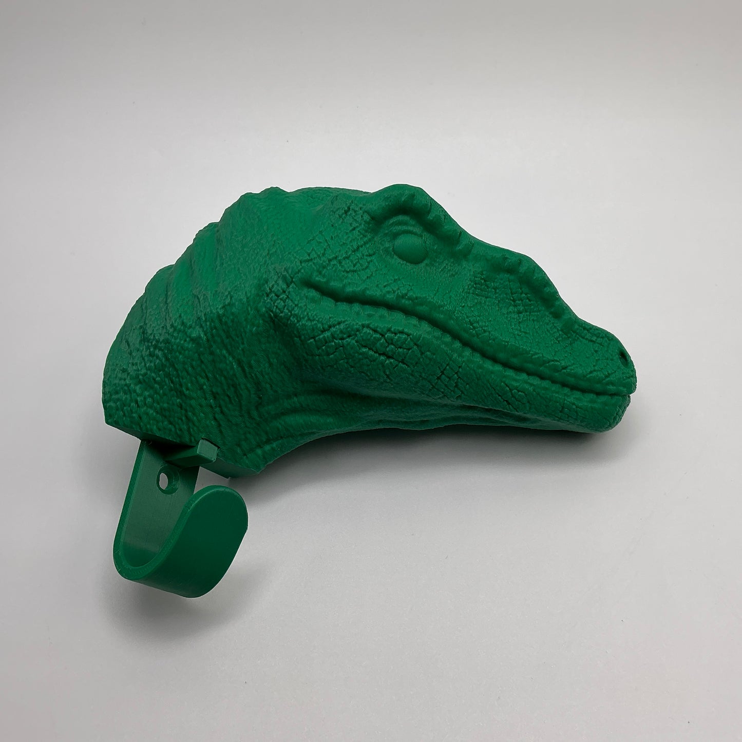 VelociraptorWall Hook 3D Printed Dinosaur Head Hanger for Kids Boys Room D�cor J - Close Up