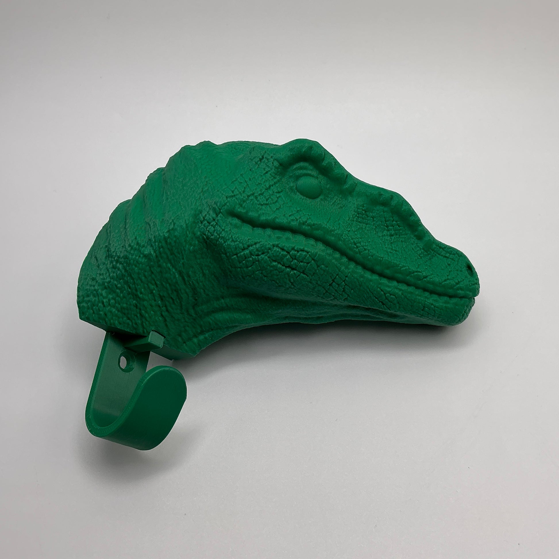 VelociraptorWall Hook 3D Printed Dinosaur Head Hanger for Kids Boys Room D�cor J - Close Up