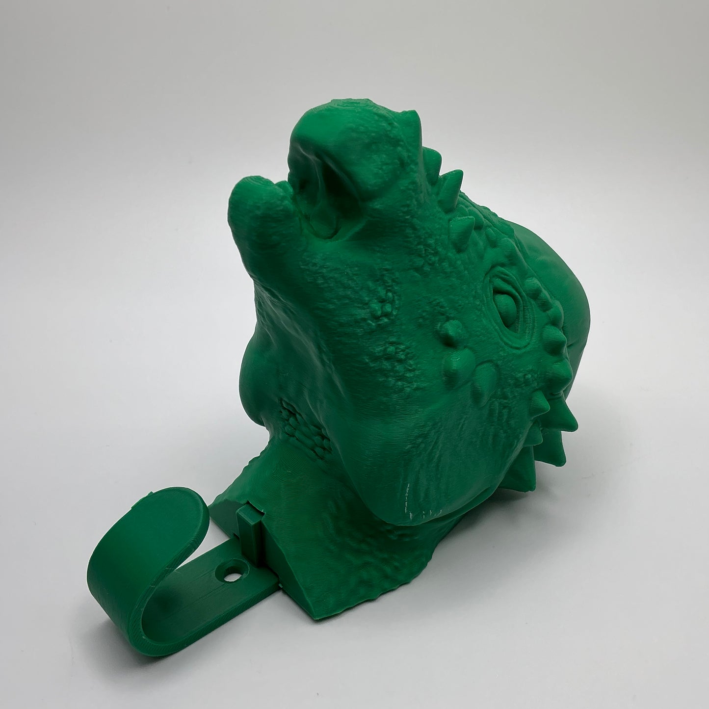 “Bone - Head” Wall Hook Dinosaur Head Hanger for Kids Boys Room Décor - in use