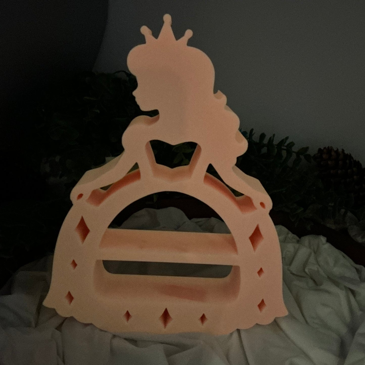 Princess Dress table top display piece glow in the dark princess bedroom decor