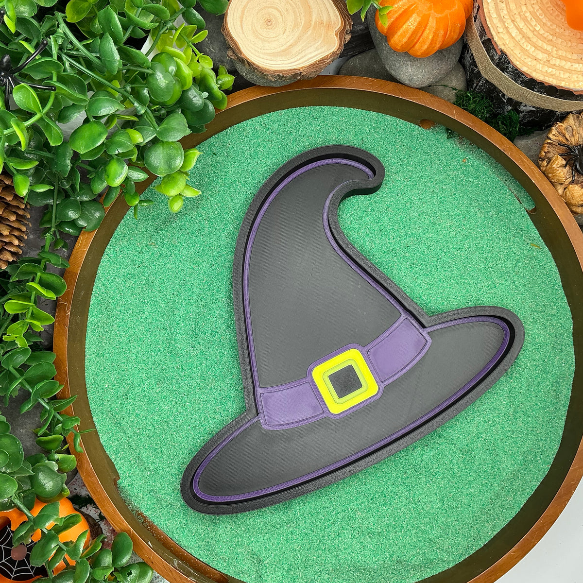 Halloween Witch & Broomstick Sensory Set - 5 Piece Fill Shapes & Trays for Story Play