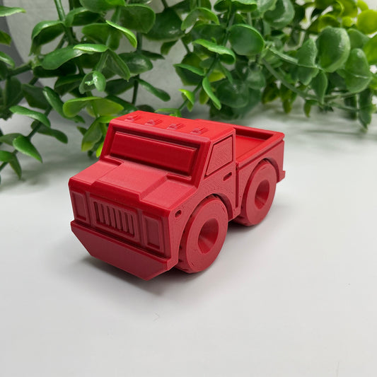 Pickup Truck Toy Farm Vehicle Off-Road Transport Durable Cargo Truck - 3D printed eco-friendly toy by Sarah's 3D Prints