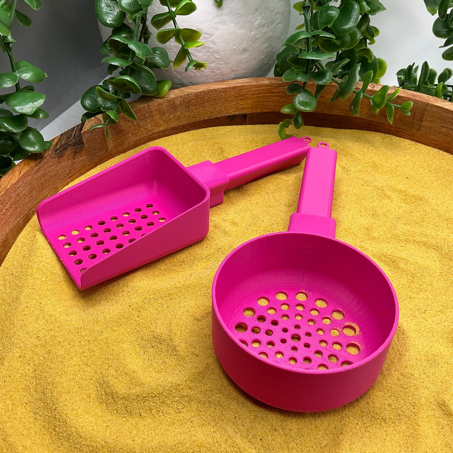 Sand & Water Sieve Set (2 Piece) Sieve Set for Sand Tray & Water Trays - different angle