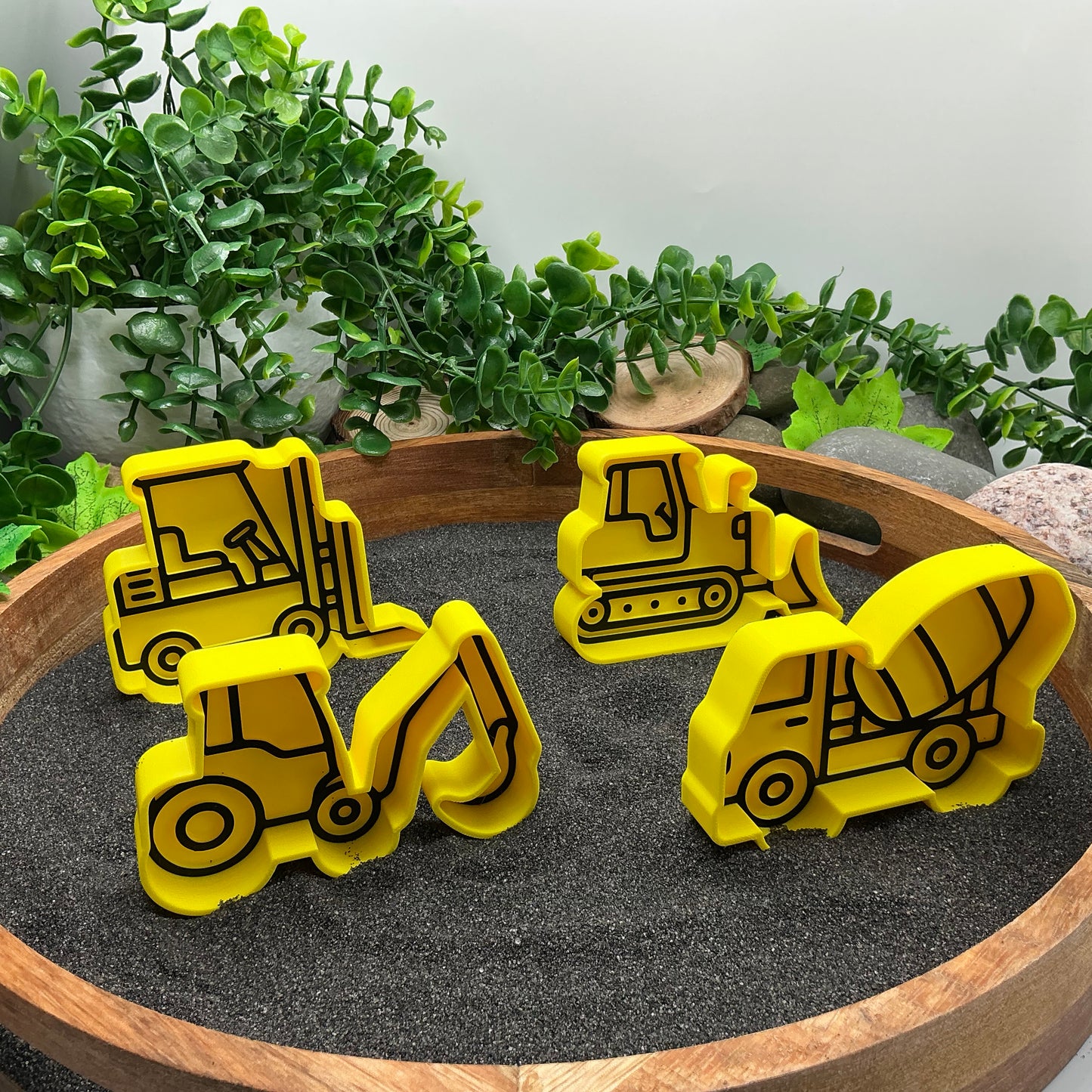 3D-printed construction vehicles sensory fill shape set - 4 piece for tuff trays and sandpits - view 10 of 11