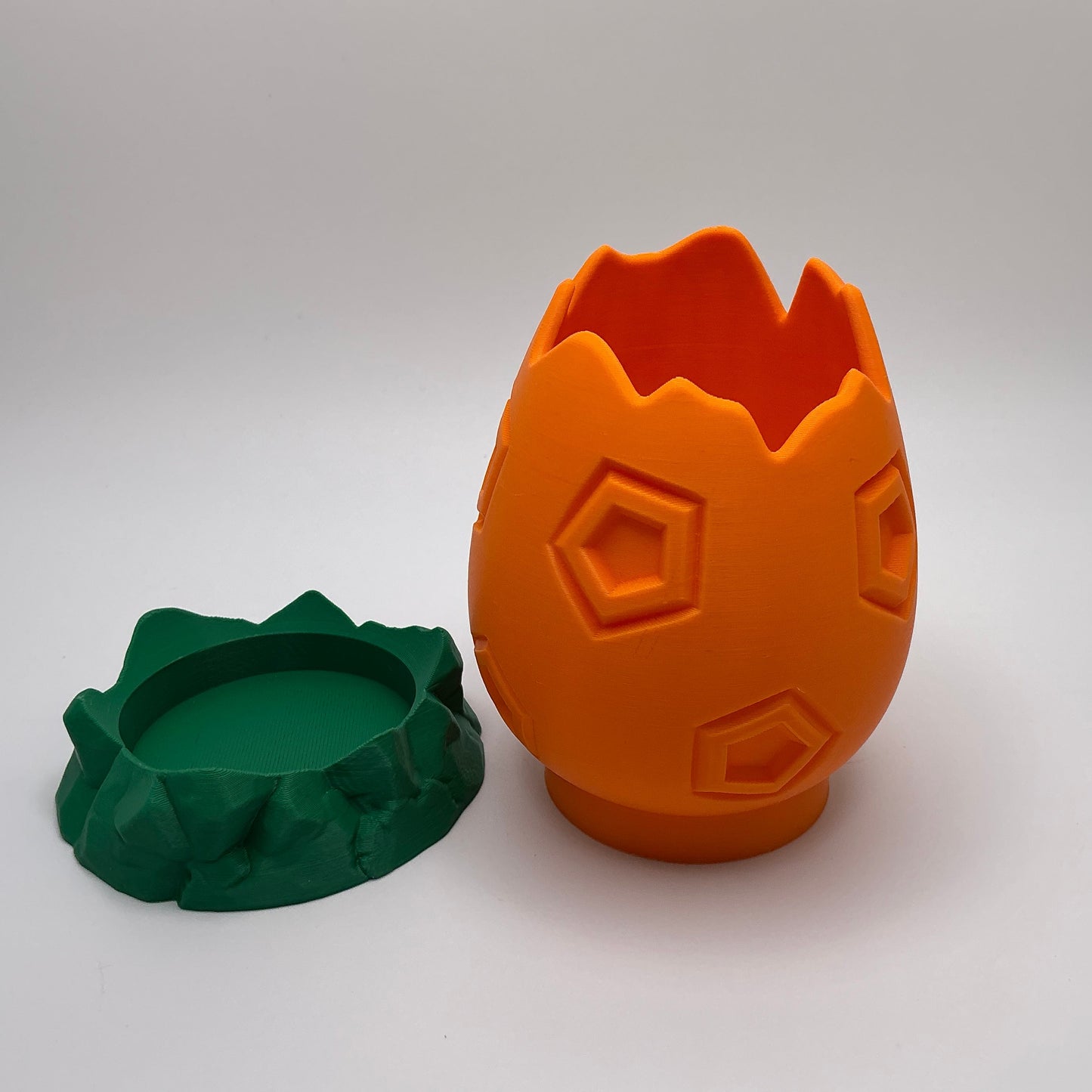 Dinosaur Egg Pencil Holder Cracked Dino Egg Pen Pot Kids Desk Organizer Paint... - additional view