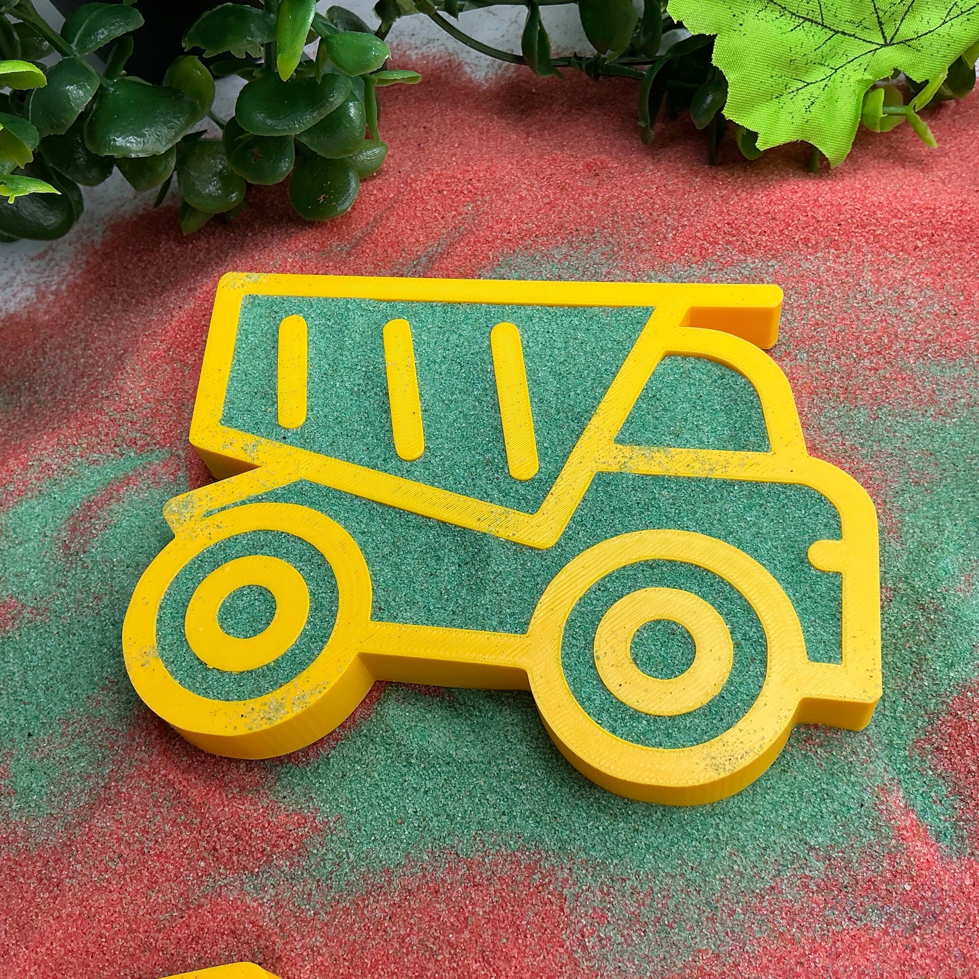 Yellow Construction Vehicles Sensory Trays (Set of 4) Montessori Sensory Bin Too - View 7
