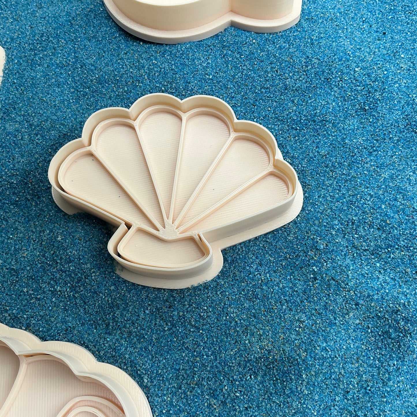 3D-printed sea shells play dough cookie cutter set - 4 piece ocean beach theme - view 5 of 9