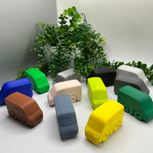 Delivery Van Truck Courier Truck, & Durable - 3D printed eco-friendly toy by Sarah's 3D Prints