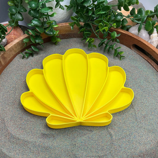 Large Seashell Sensory Filling Tray - Eco-Friendly 3D Printed for Sand, Rice & Oats