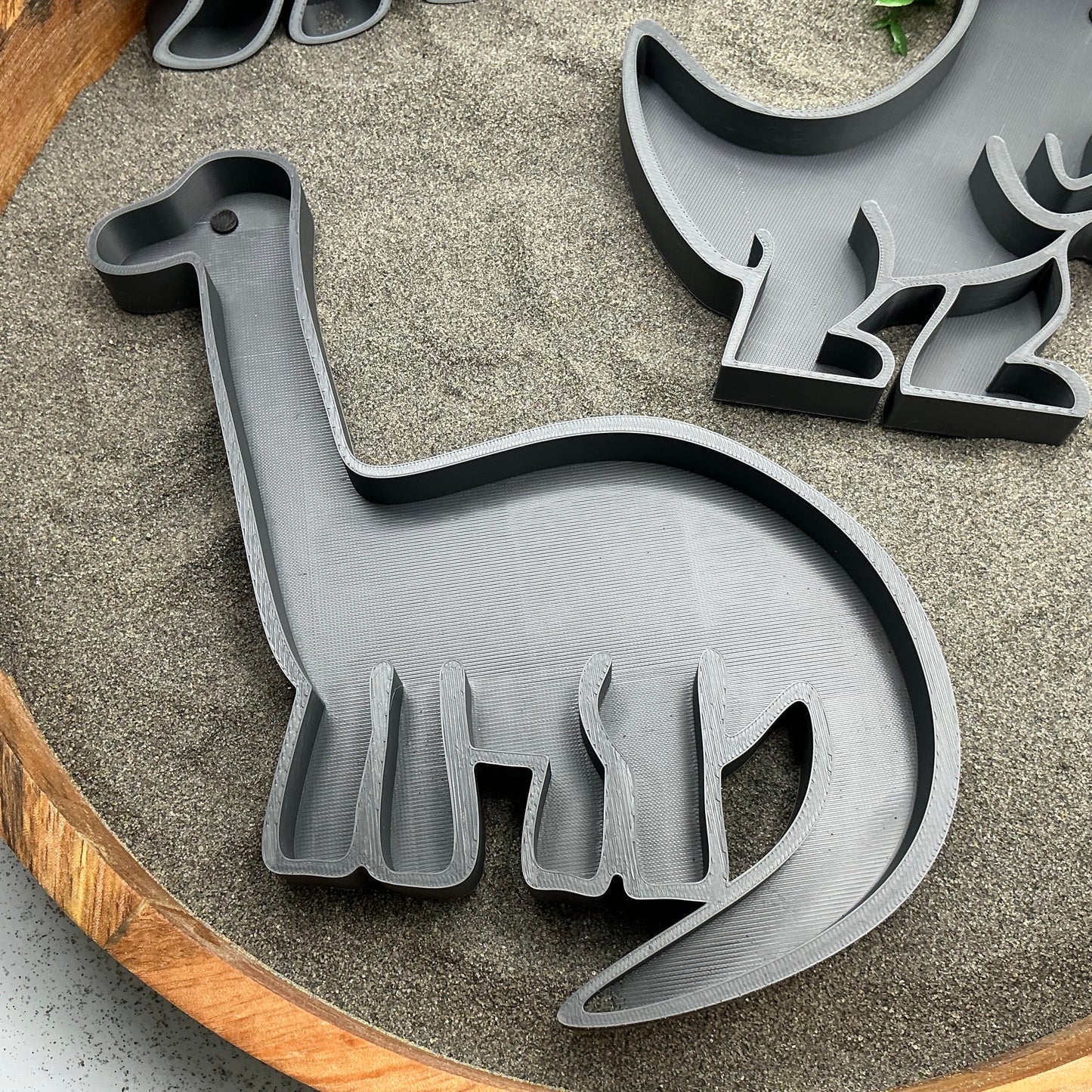 3D-printed dinosaur fill shapes sensory filling tray, 3-piece set for sand and rice tuff trays - view 4 of 11