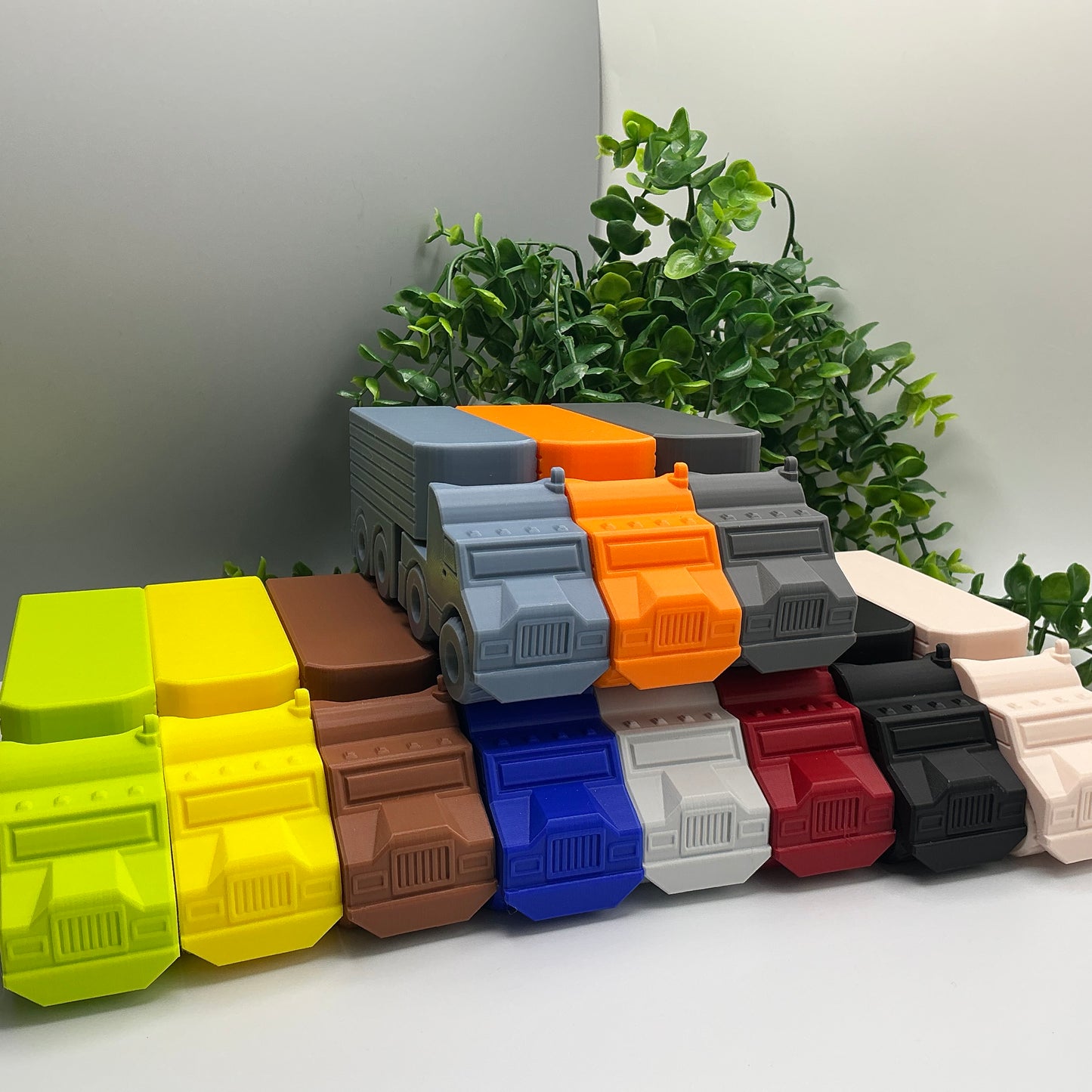 American Semi Truck Toy - 3D printed eco-friendly toy by Sarah's 3D Prints